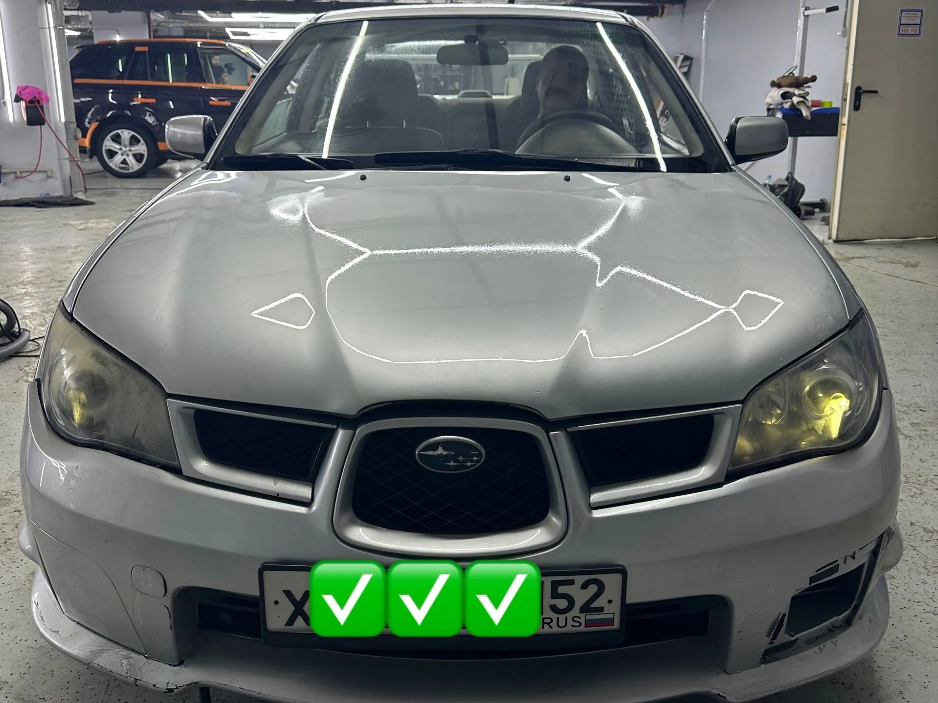 Установка LED оптики Subaru Impreza